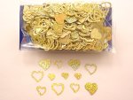 Gold Hologram Heart confetti.......click for larger image