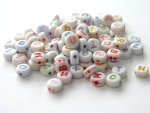 7mm Alphabet Resin Beads.....click for larger image