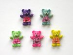 Resin Teddy Bears in dungarees.....click for larger image