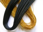 Metallised 1mm thread in Gold and Black.....click for larger image
