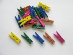 45 Coloured Mini pegs....click for larger image