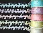 Satin 'baby' word ribbon ..... click for  larger image