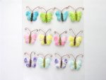 15mm Fabric and Bead Butterflies 6 colours .... click for larger image