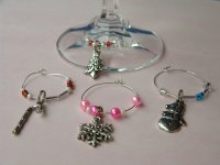 Wine Glass Charm samples.....click for larger Image