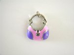 pink and lilac handbag charm......click for larger image