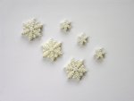 Resin Glitter Snowflakes.....click for larger image