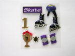 Skating theme Embellishment pack.....click for larger image