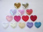 Large Deckle Edge Fabric Hearts .... click for larger image
